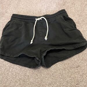 Aerie Black Casual Drawstring Shorts